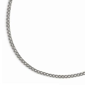 3mm Stainless Steel Bismark Mesh Chain Necklace, 20 Inch